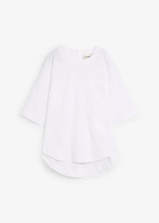 Oversized Blusenshirt in weiß von vorne - bonprix