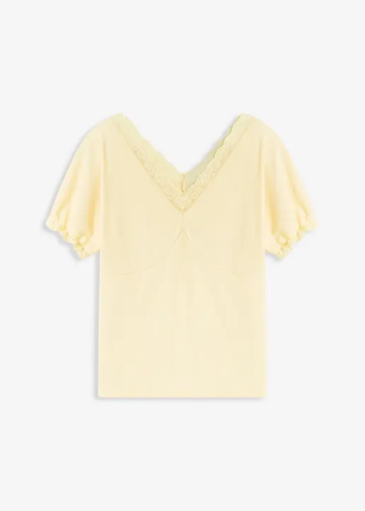 Shirt in gelb von vorne - bonprix