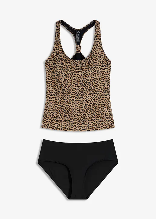 Tankini (2-tlg.Set) in schwarz von vorne - bonprix