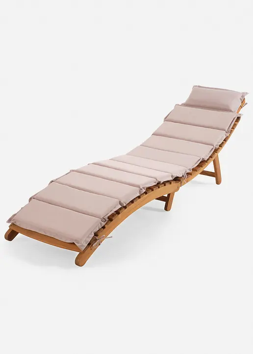 Gartenliege in beige von vorne - bonprix