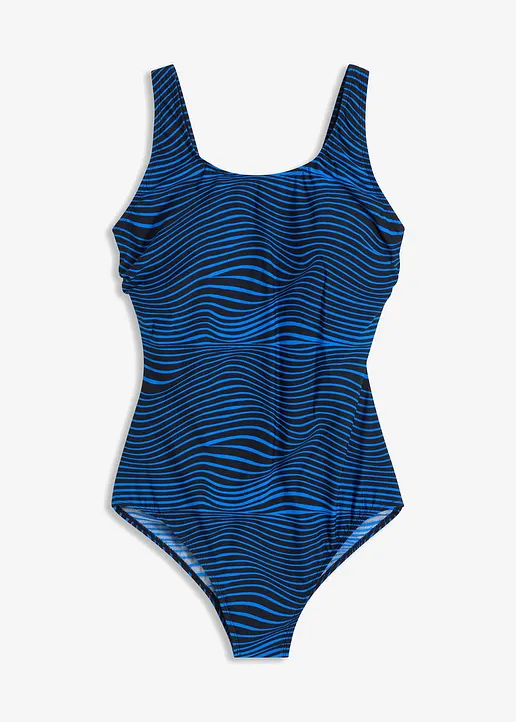 Shape Badeanzug leichte Formkraft in blau von vorne - bonprix