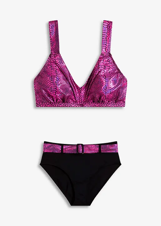 Bikini (2-tlg.Set) in pink von vorne - bonprix