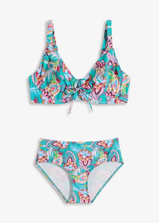 Minimizer Bügel Bikini (2-tlg. Set) in blau von vorne - bonprix
