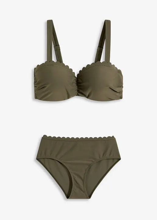 Bügel Bikini (2-tlg.Set) in grün von vorne - bonprix