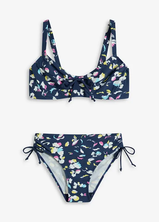 Minimizer Bikini (2-tlg.Set) in blau von vorne - bonprix