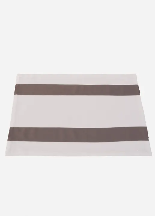 Tischset aus Bio Baumwolle (4er Pack) in weiß von vorne - bonprix