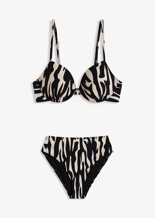 Bikini (2-tlg.Set) in schwarz von vorne - bonprix