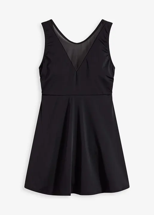 Shape Badekleid leichte Formkraft in schwarz von vorne - bonprix
