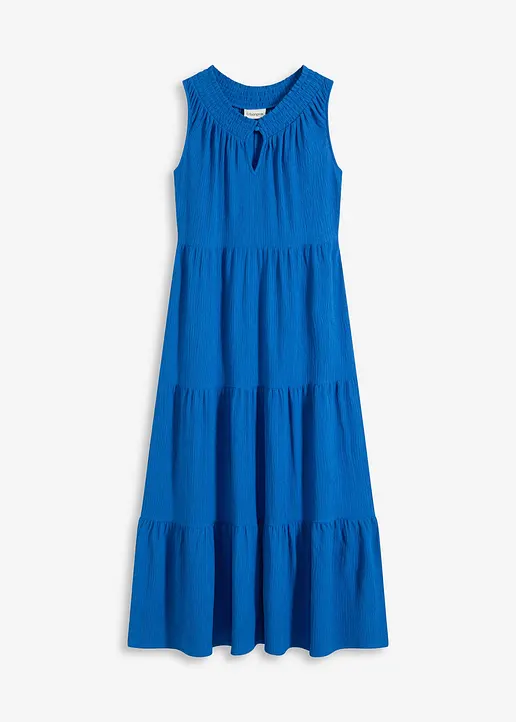 Jerseykleid in blau von vorne - bonprix