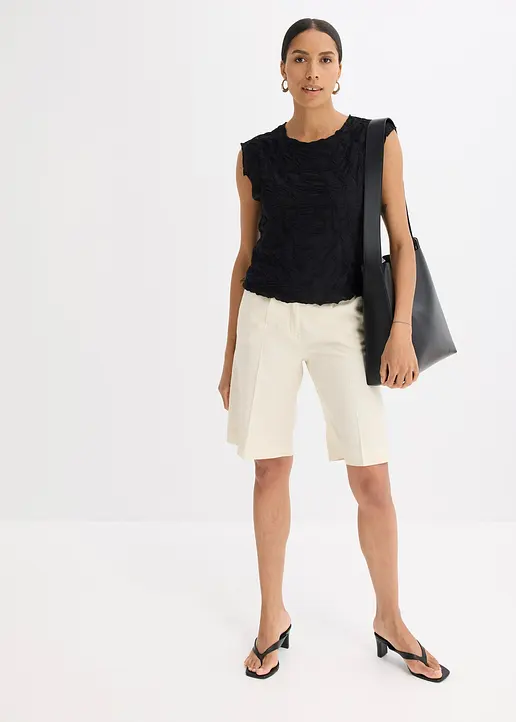 Shirt in schwarz im Look von vorne (Totalaufnahme) - bonprix