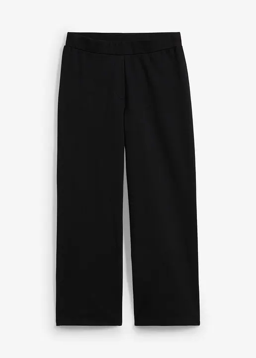 Weite Sweathose in schwarz von vorne - bonprix