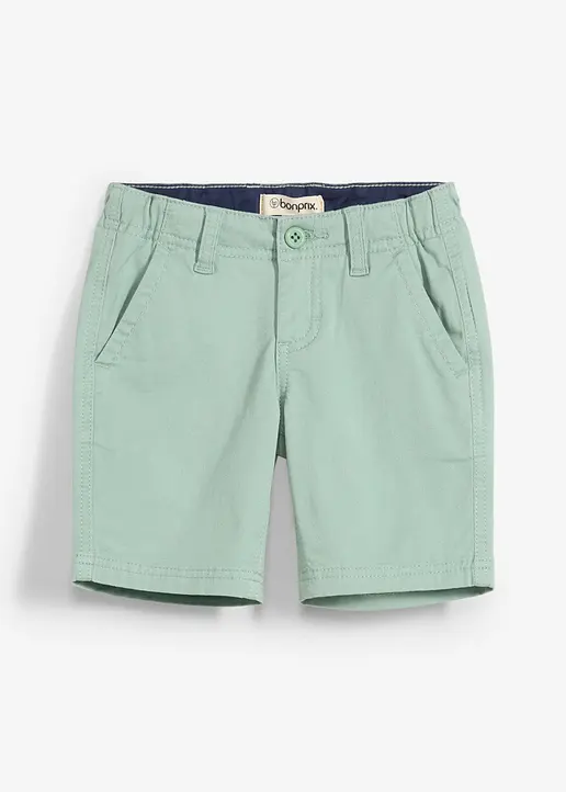Chino-Bermuda, Regular Fit in grün von vorne - bonprix