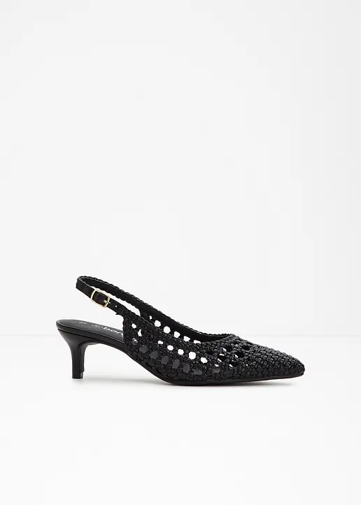 Sling Pumps in schwarz - bonprix