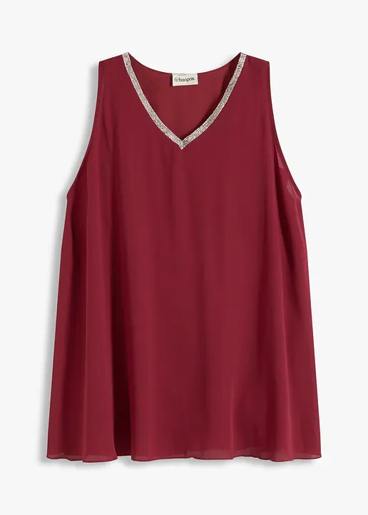 Bluse in rot von vorne - bonprix