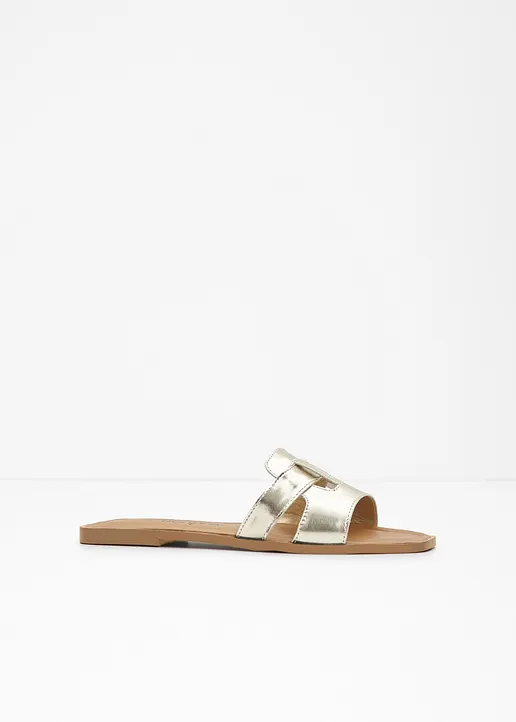 Pantolette in gold - bonprix