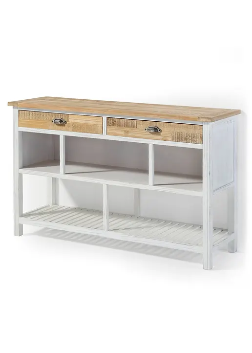Konsole mit 2 Schubladen in weiß von vorne - bpc living bonprix collection