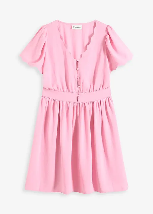 Minikleid in rosa von vorne - bonprix