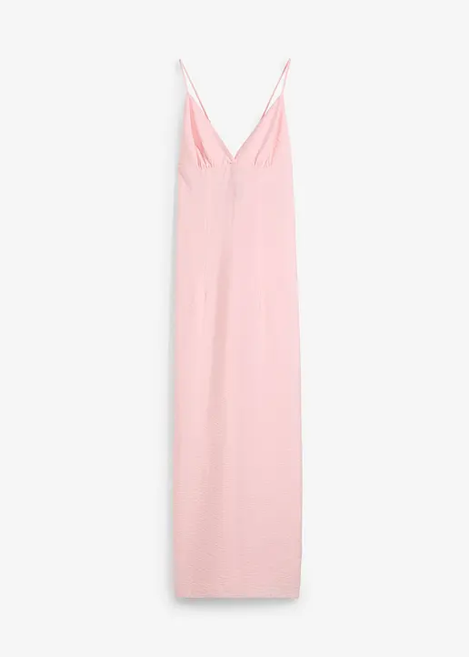 Slip Maxikleid in rosa von vorne - bonprix