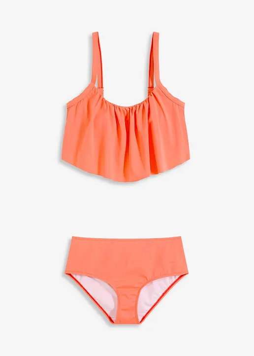 Bustier Bikini (2-tlg.Set) in orange von vorne - bonprix
