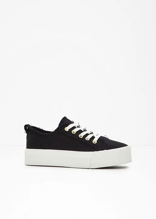 Plateau Sneaker in schwarz - bonprix
