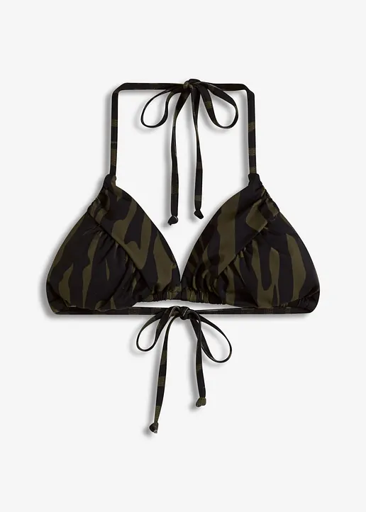Bikini Oberteil in schwarz von vorne - bonprix