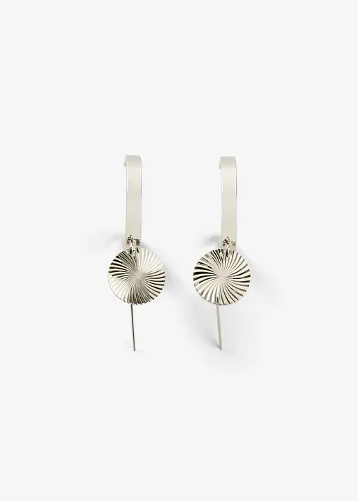 Creolen in silber von vorne - bonprix