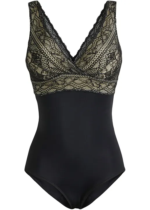 Medium Shape Body in schwarz von vorne - bonprix