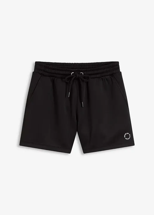 Funktions- Sportshorts, schnelltrocknend in schwarz von vorne - bonprix