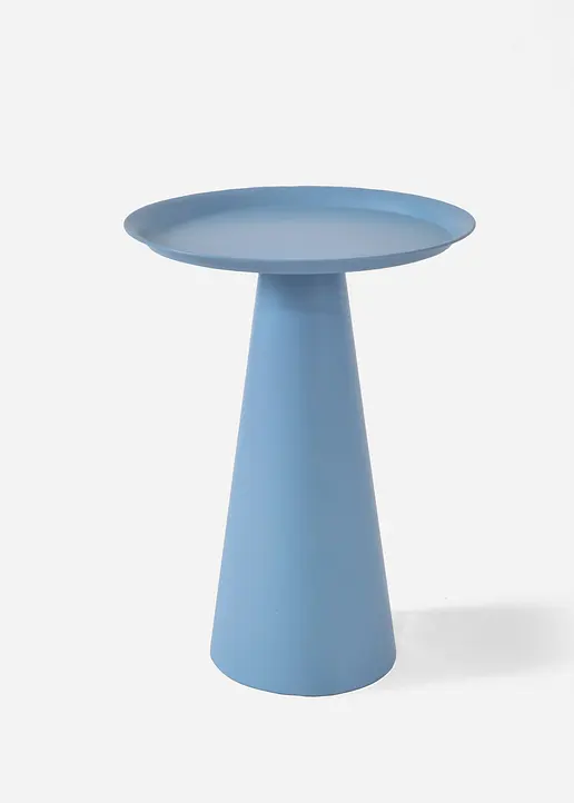 Metall Beistelltisch in blau von vorne - bonprix