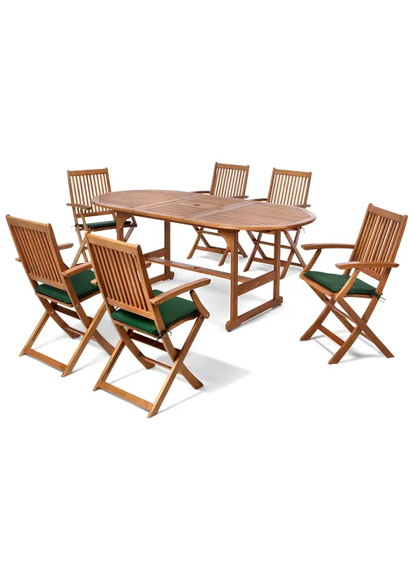 Gartenmöbel Set (7-tlg.Set) in beige - bonprix