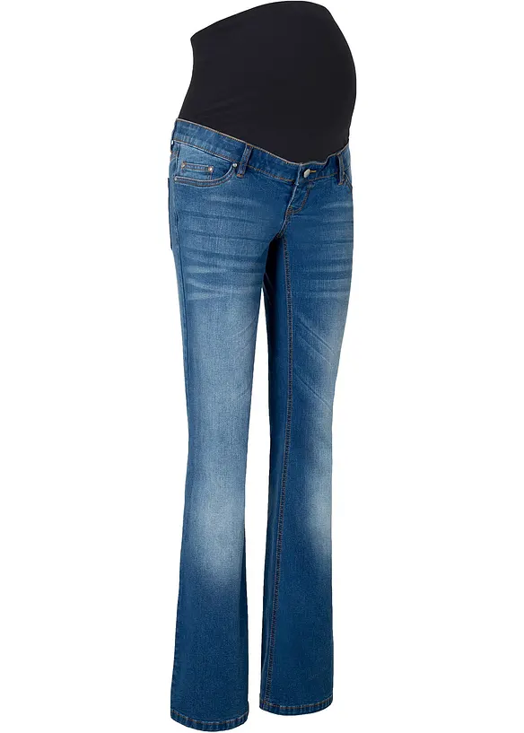 Umstandsjeans in Kurz-und Langgrößen, Bootcut in blau - bonprix