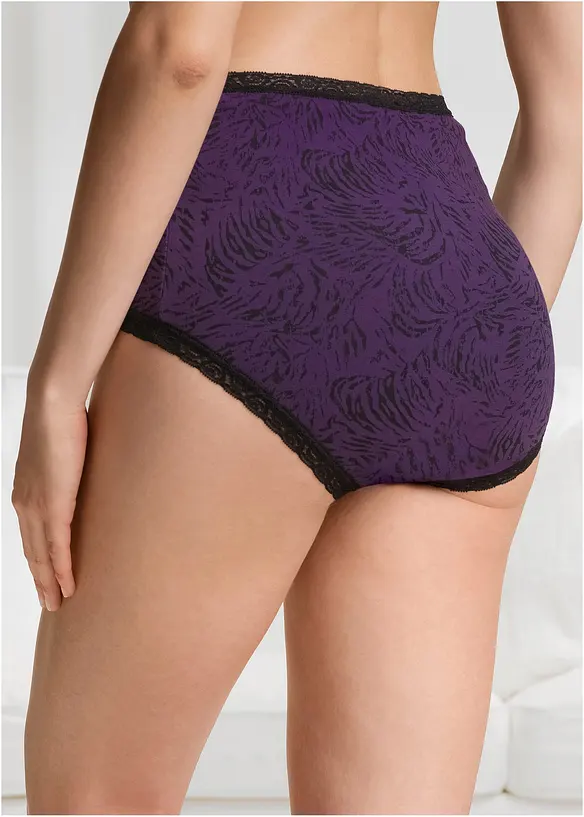Highwaist Slip  (5er Pack) in schwarz von hinten - bonprix
