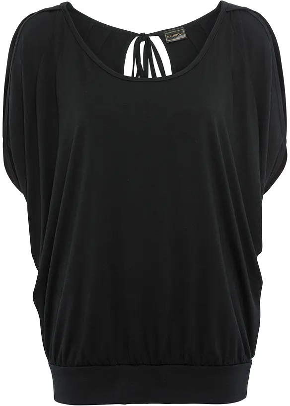 Shirt in schwarz von vorne - bonprix