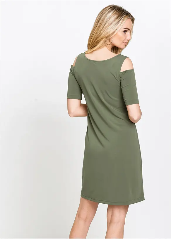 Minikleid in grün von hinten (Totalaufnahme) - bonprix