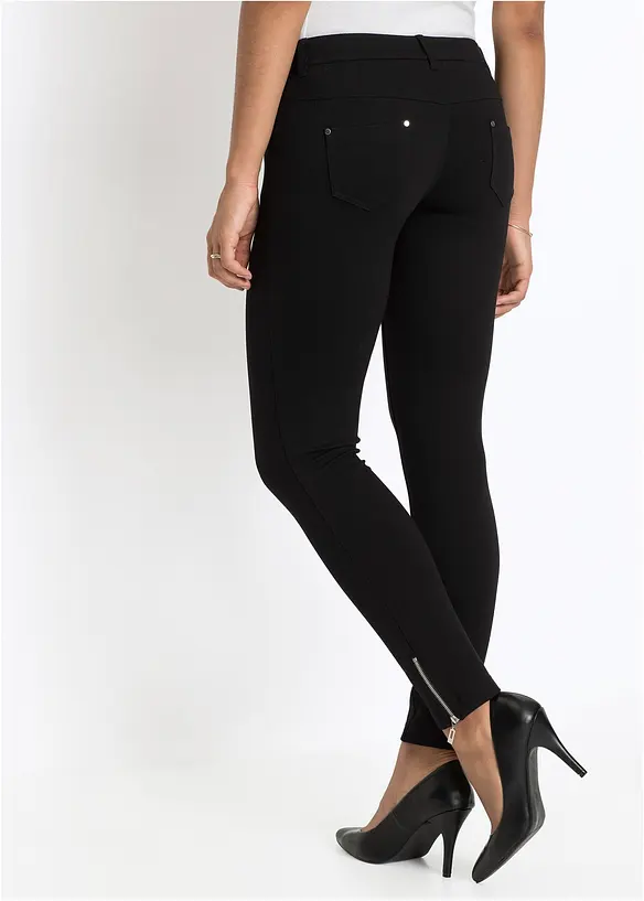 Treggings in schwarz von hinten - bonprix