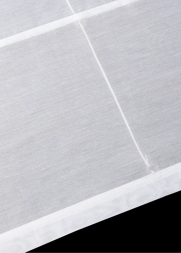 Raffrollo mit Stickerei in weiß Detailaufnahme vom Material - bonprix