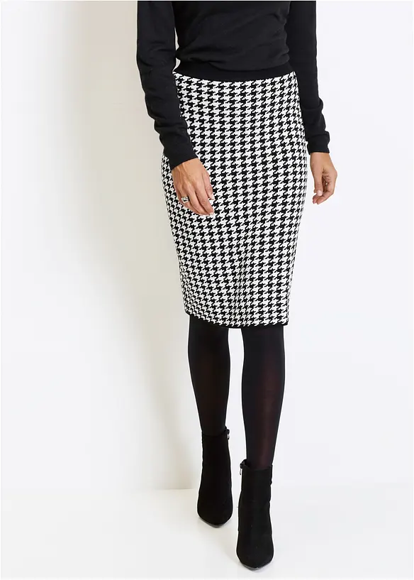 Strickrock in schwarz von vorne - bonprix Strickrock in schwarz von vorne - bonprix