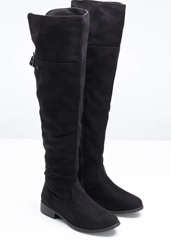 Overknee Stiefel in schwarz - bonprix