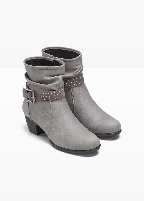 Stiefeletten in grau - bonprix