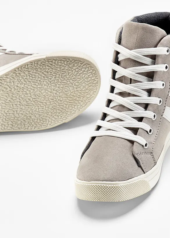 High top Sneaker in grau (Detailaufnahme) - bonprix