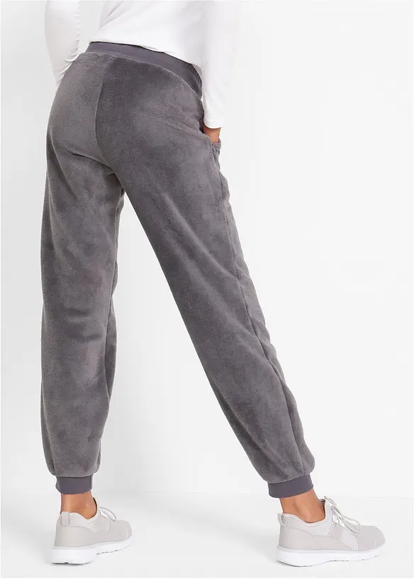 Jogginghose mit Komfortbund in grau von hinten - bonprix