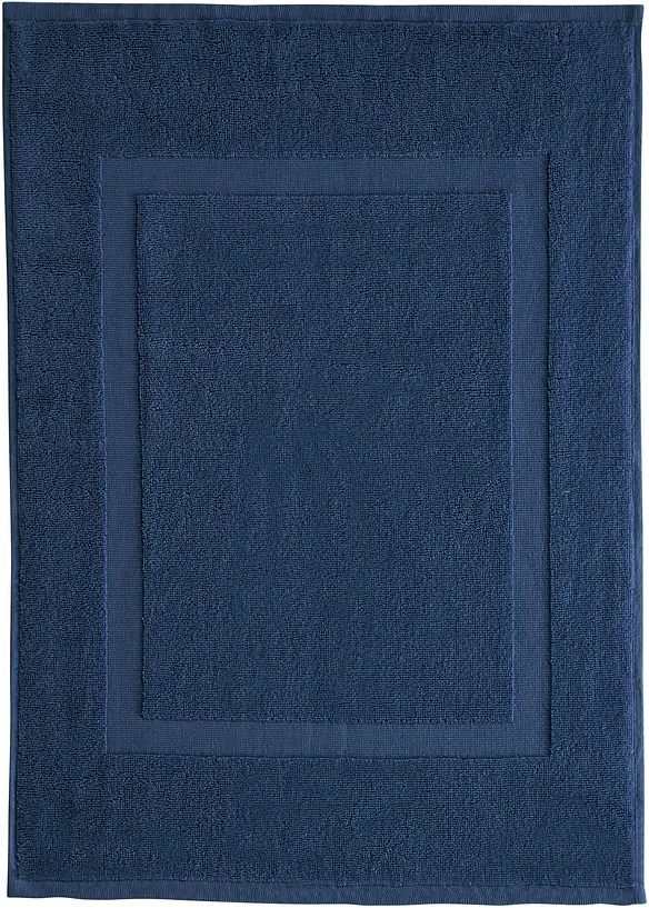 Baumwoll-Hotelmatte (2er Pack) in blau - bonprix