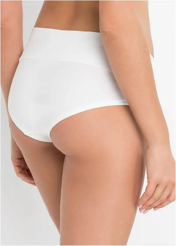 Umstandspanty mit Bio-Baumwolle (3er Pack) in schwarz von hinten - bonprix