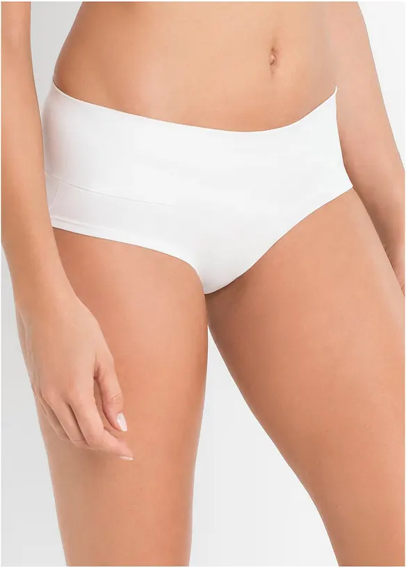 Umstandspanty mit Bio-Baumwolle (3er Pack) in schwarz von vorne - bonprix