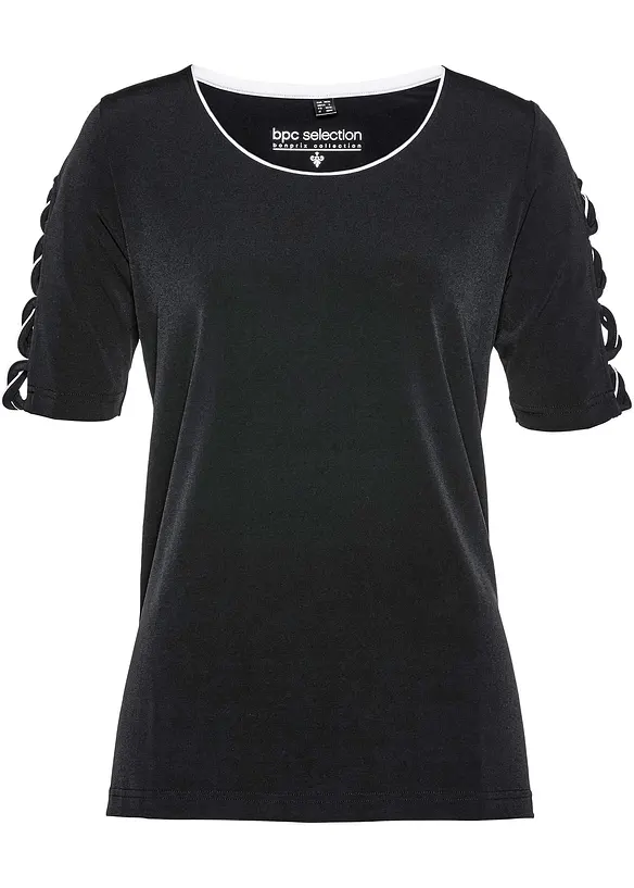 Shirt in schwarz von vorne - bonprix