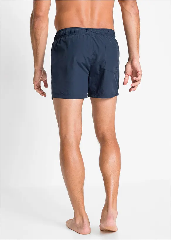 Badeshorts Herren in blau von hinten - bonprix