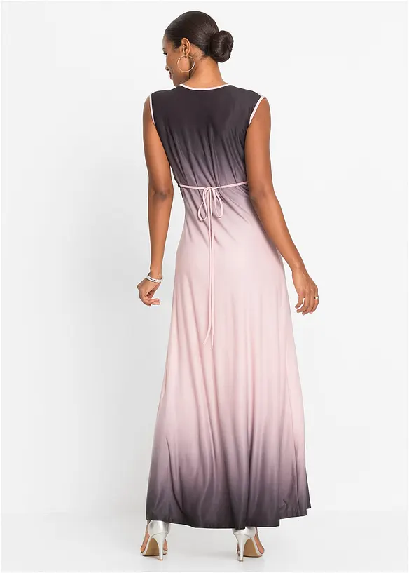 Jerseykleid mit Drapierung in rosa von hinten (Totalaufnahme) - bonprix Jerseykleid mit Drapierung in rosa von hinten (Totalaufnahme) - bonprix