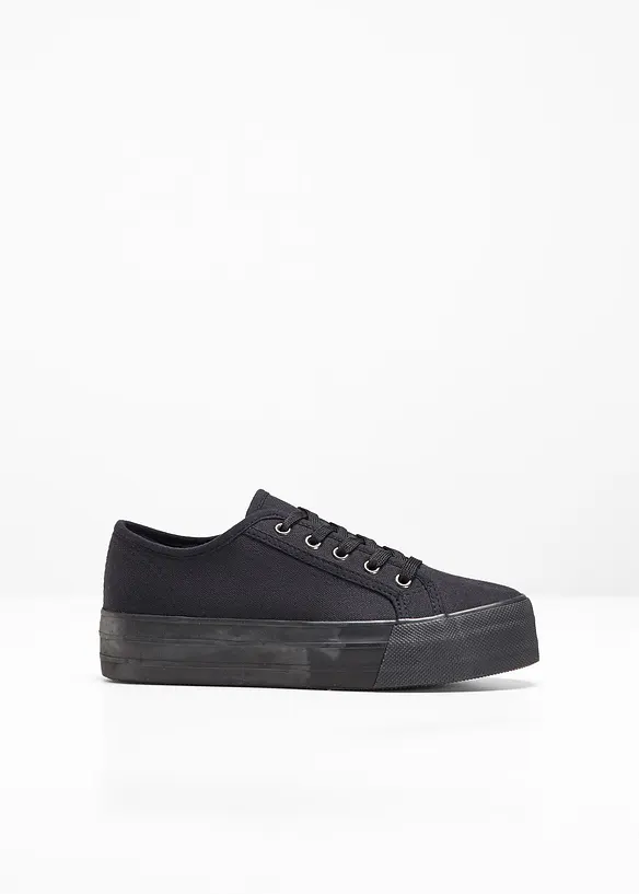 Plateau Sneaker in schwarz - bonprix
