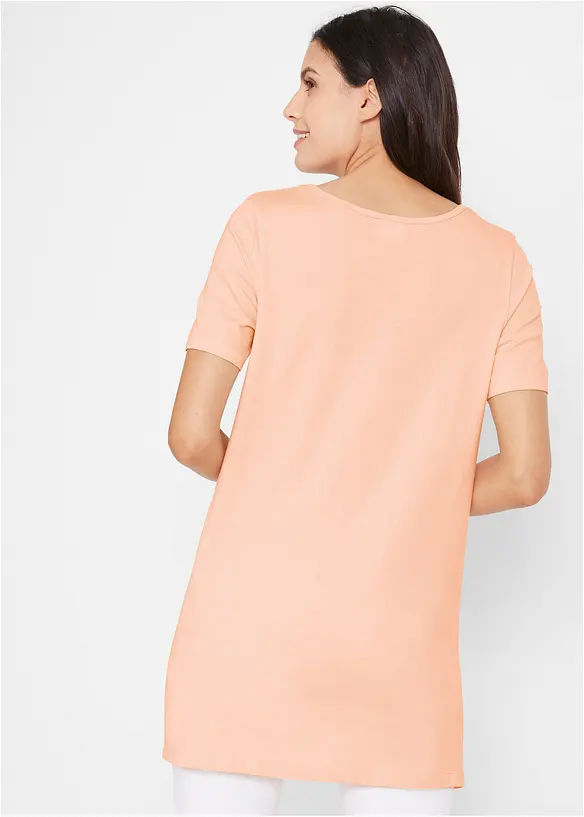 Long-Shirt, 2er-Pack in blau von hinten (im Anschnitt) - bonprix