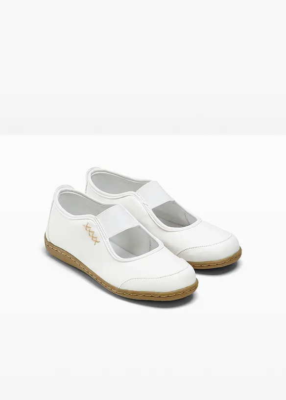Mary-Janes in weiß - bonprix